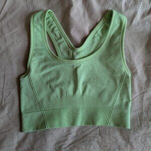all in motion light green sports bra size S